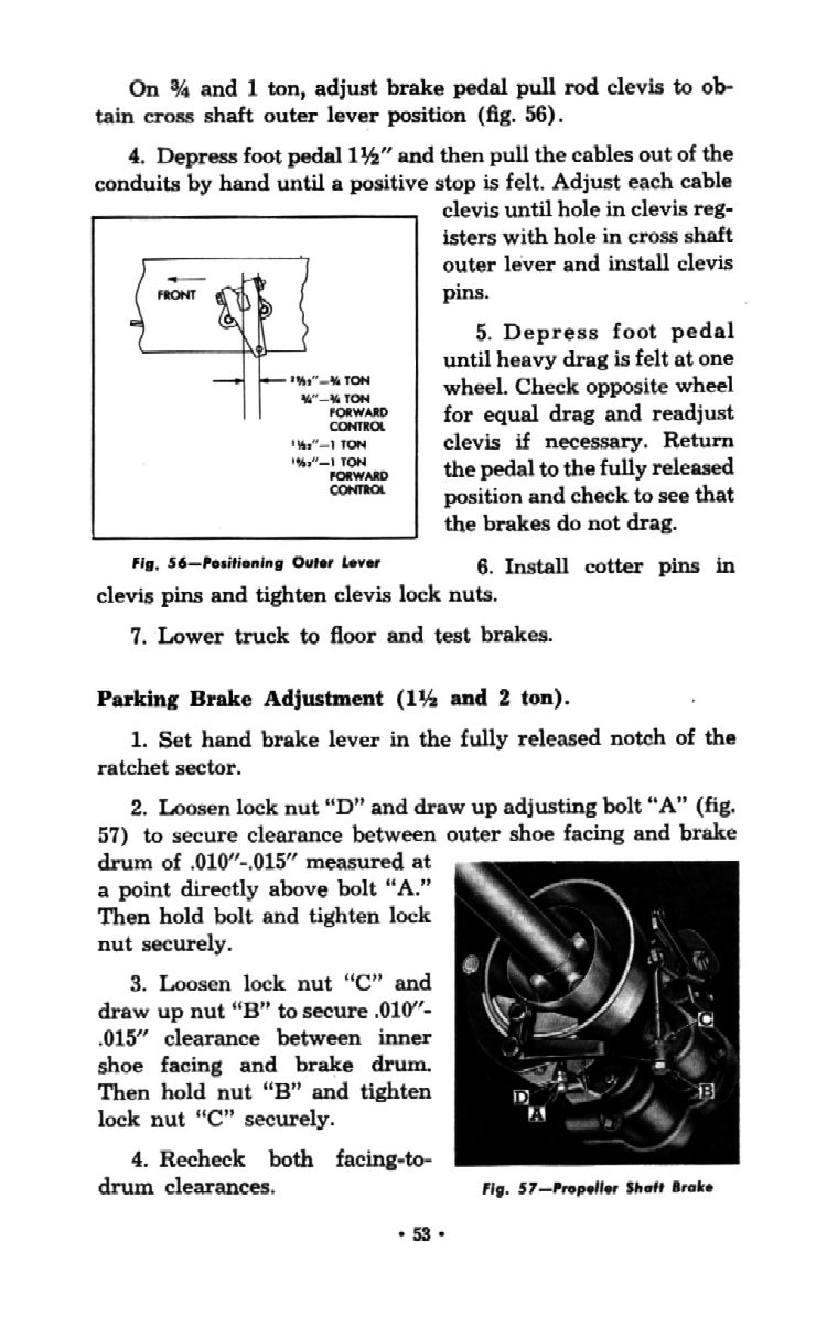 1954 Chevrolet Trucks Operators Manual Page 93